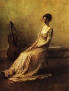 Thomas Dewing The Musician oil on canvas